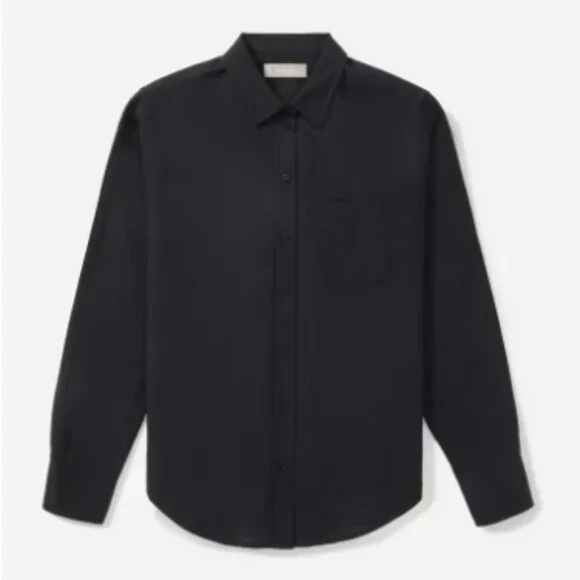 EUC! Everlane The Double-Gauze Relaxed Shirt - Black - Picture 6 of 8